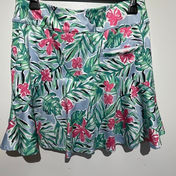 Coral Bay Women's Multicolor Tropical Built-In Shorts Golf Mini Skort Size PS - Picture 4 of 9